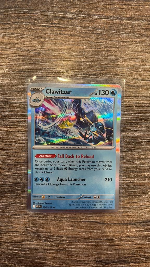 MEG Clawitzer 038/132 holo, Ophalen of Verzenden, Zo goed als nieuw