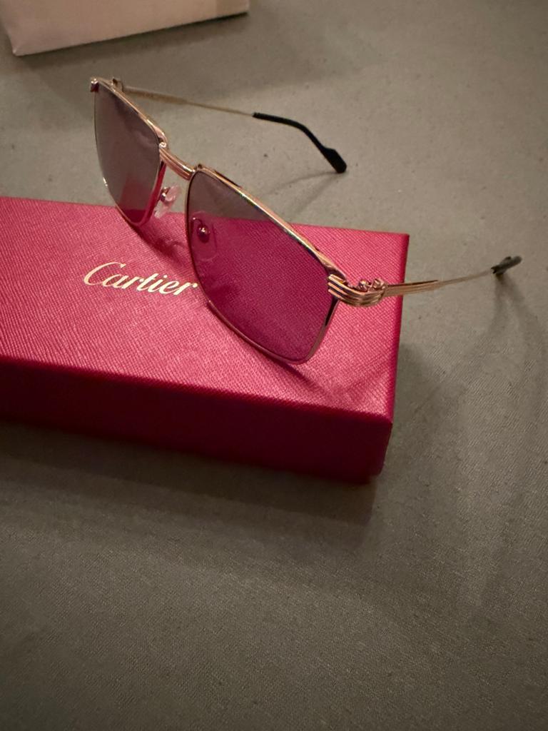 Cartier Retro zonnebril heren, Overige merken, Zonnebril, Overige kleuren, Ophalen of Verzenden