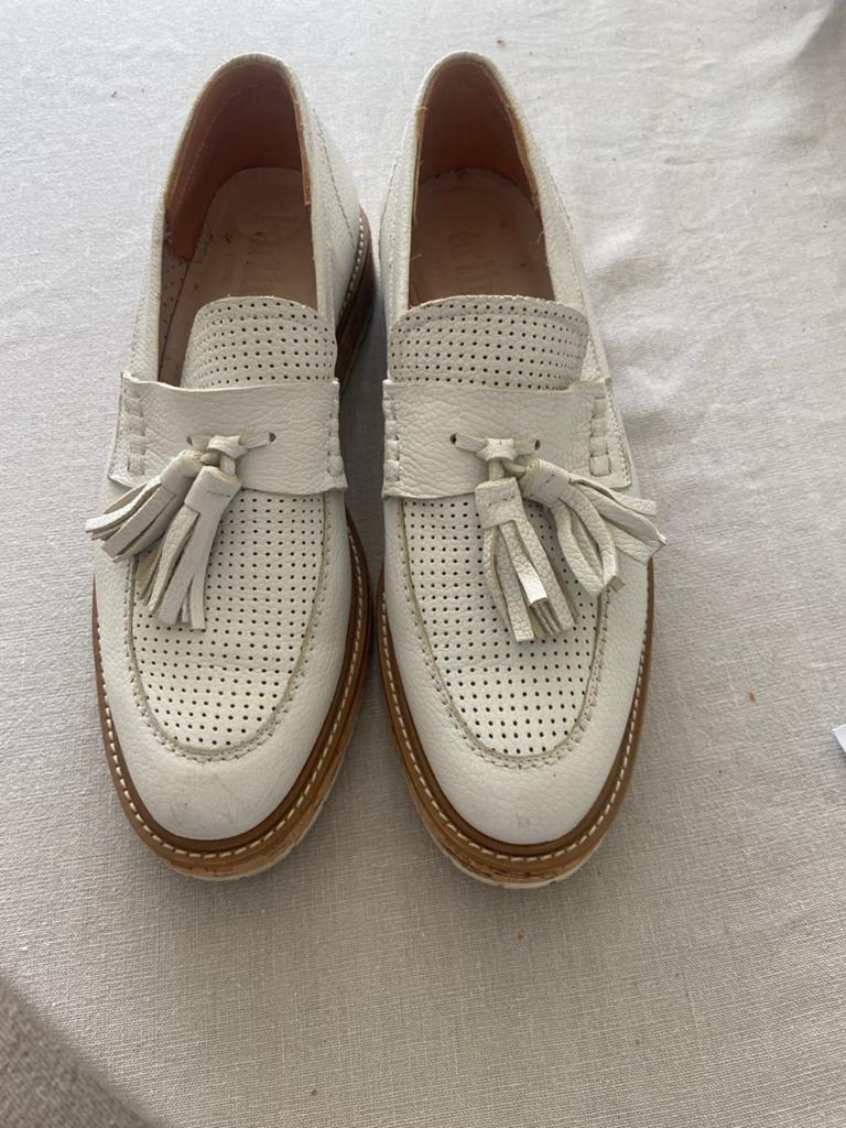 Pertini mocassins 40, Wit, Ophalen of Verzenden, Zo goed als nieuw, Espadrilles of Moccasins