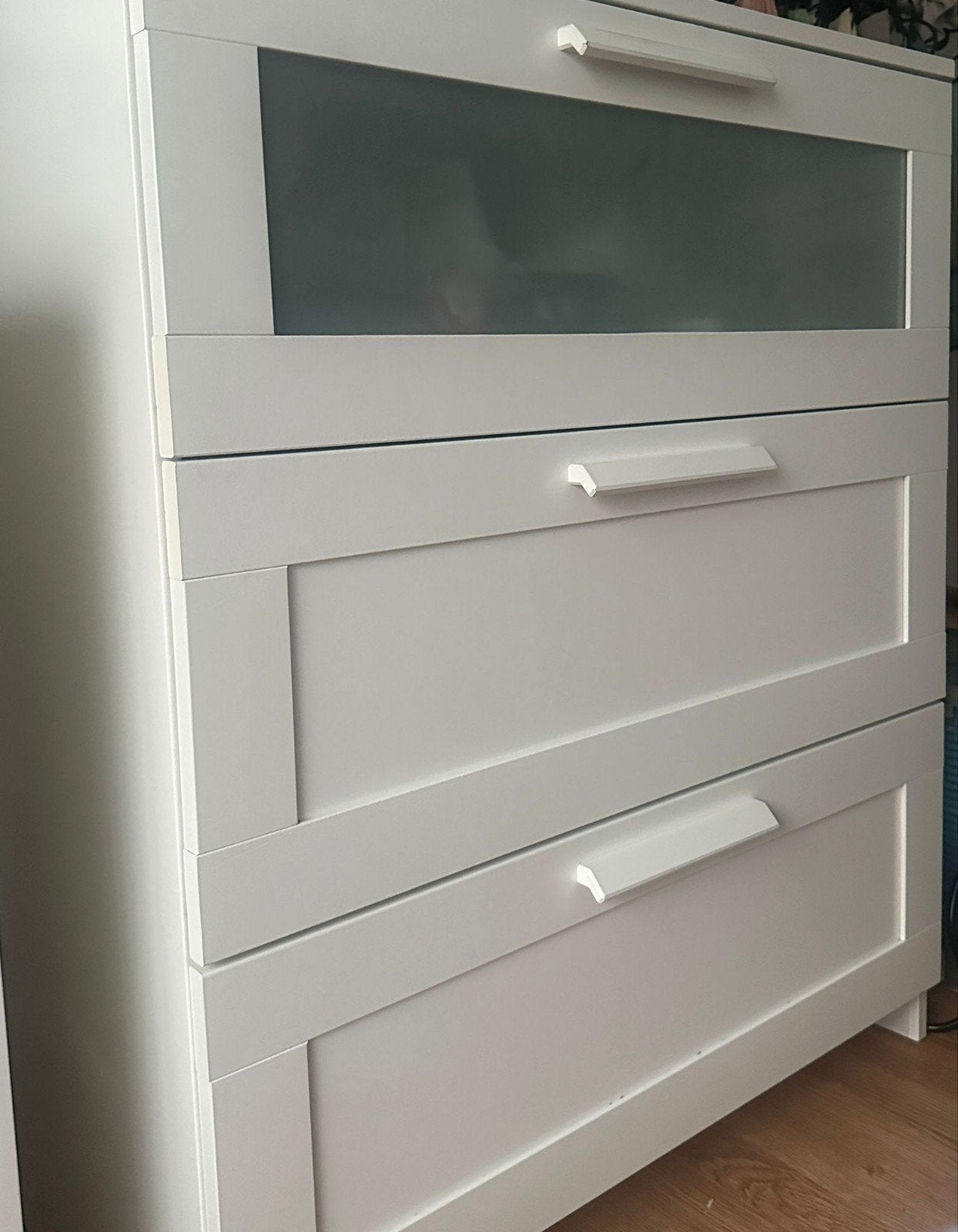 IKEA Brimnes ladekast met 3 laden, Huis en Inrichting, Gebruikt, Overige houtsoorten, 3 of 4 laden, Minder dan 100 cm