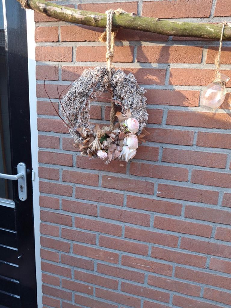 Handgemaakte krans super leuk teab vandaag, Huis en Inrichting, Woonaccessoires | Kransen, Ophalen of Verzenden, Nieuw