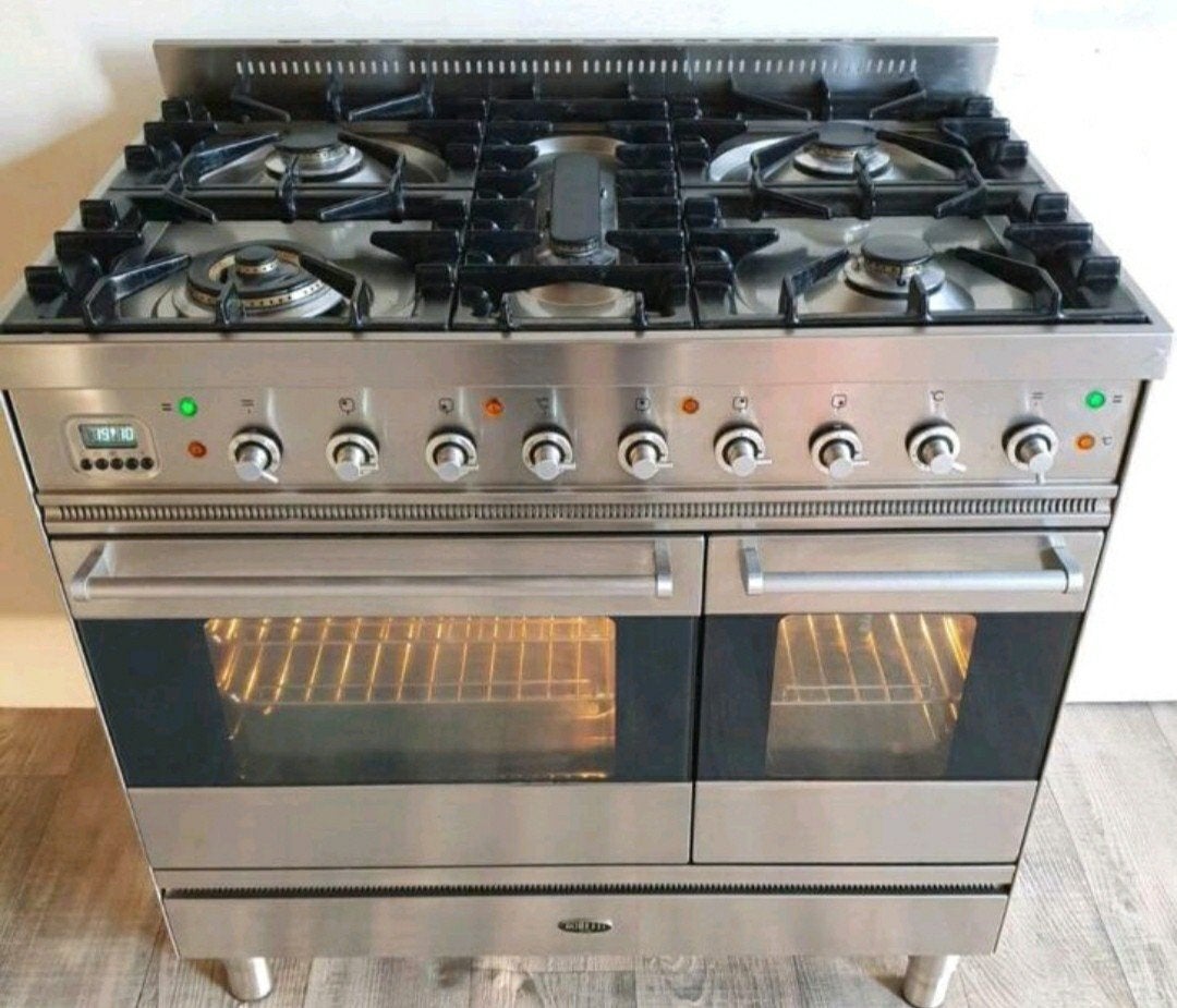 Boretti Fornuis met Gas Kookplaat en Dubbele Oven, Gebruikt, 60 cm of meer, Ophalen of Verzenden, Gas