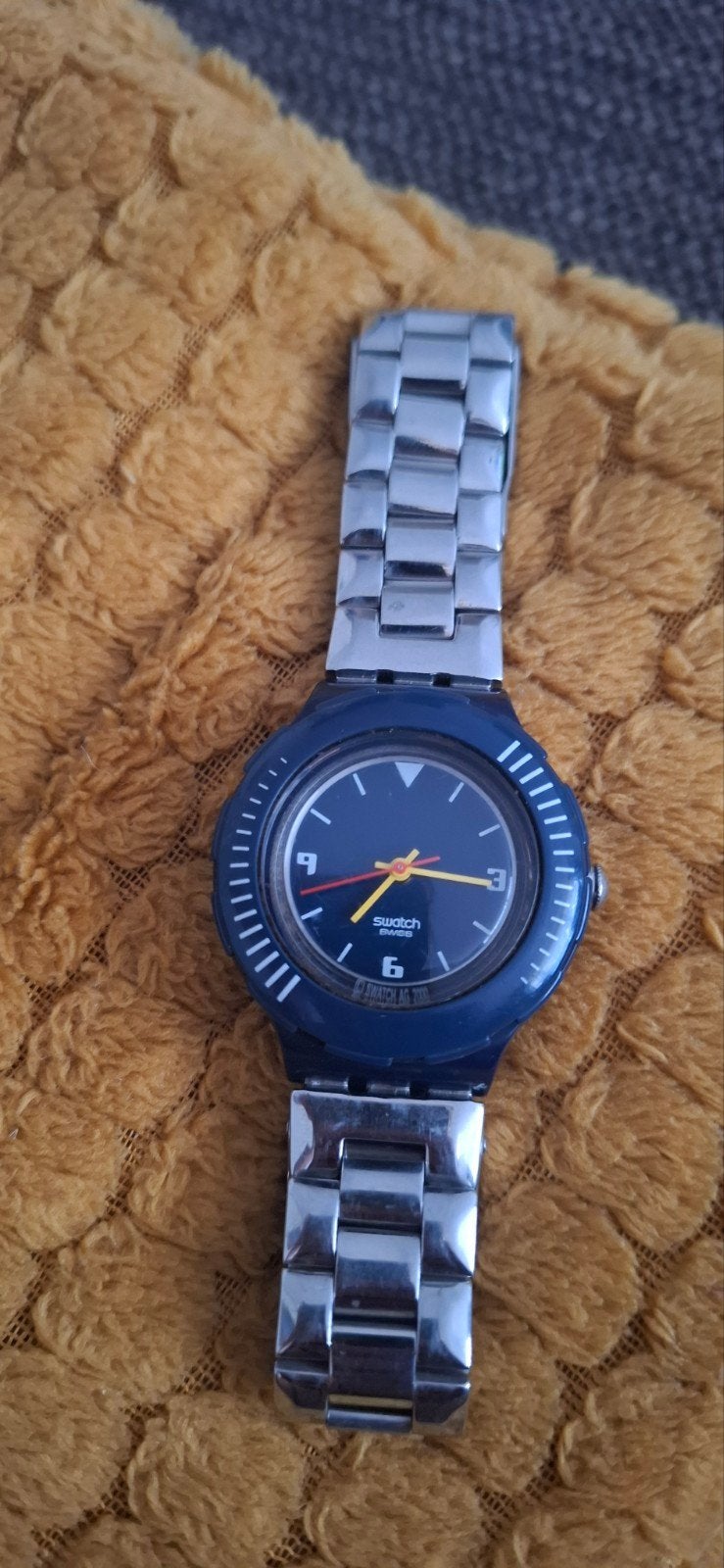 Swatch Swiss Made Polshorloge - Blue Movie Flex, Ophalen of Verzenden
