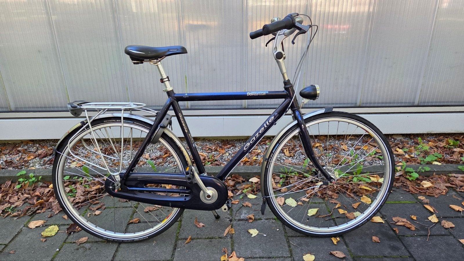 Gazelle herenfiets met handremmen en 7 versnellingen, Gebruikt, Versnellingen, Ophalen of Verzenden, 57 tot 61 cm