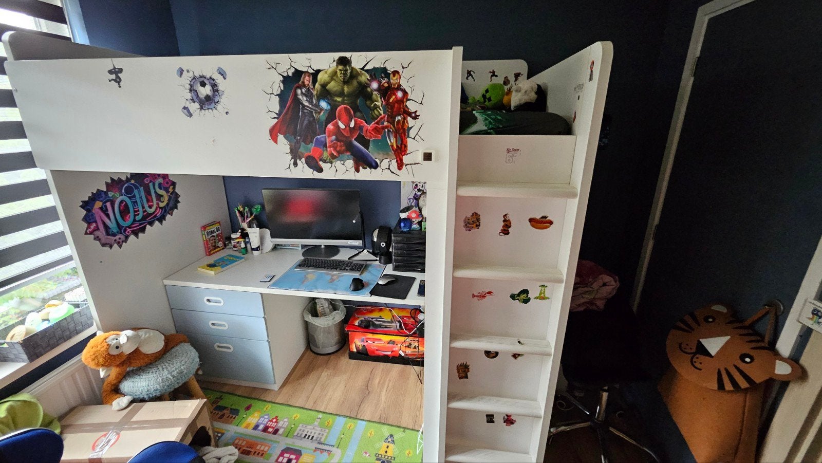 IKEA SMÅSTAD / STUVA Hoogslaper met bureau en opbergruimte, Ophalen, Gebruikt, Hoogslaper