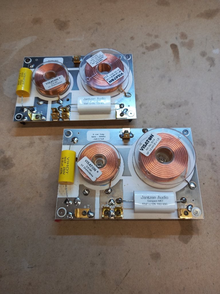 set 2weg filter 3000hz - 8ohm - 12db/octaaf - gebruikt, Audio, Tv en Foto, Luidsprekers, Overige merken, Stereo speakers, 120 tot 150 watt