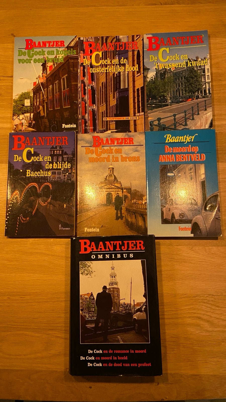 Baantjer Boeken Collectie - 6 losse delen en 1 Omnibus, Boeken, Ophalen of Verzenden, Gelezen