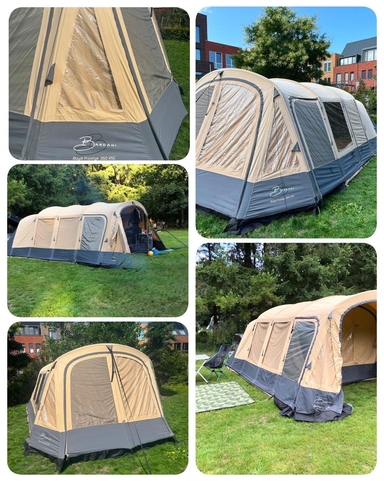 Bardani Royal Prestige 360 RSC tent/ aanhanger Hapert R750, Ophalen, Gebruikt, Tot en met 5