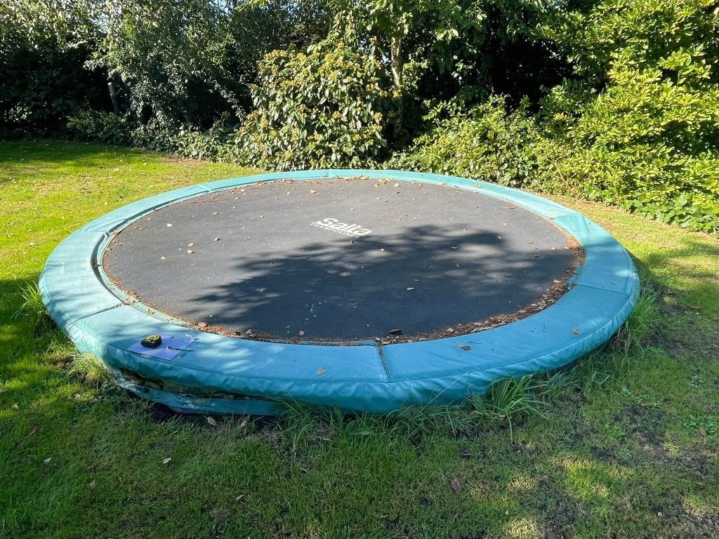 Trampoline met doorsnee van 3,5 m, Ophalen, Gebruikt