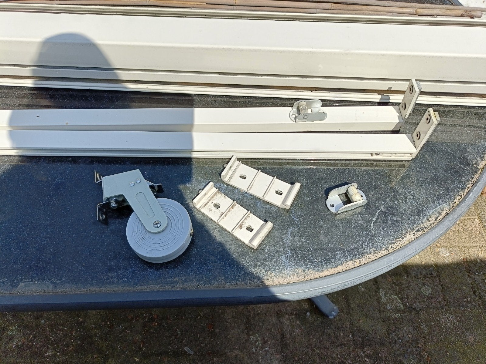 Zonne luifel., Ophalen, Zo goed als nieuw, 250 cm tot 450 cm, Uitvalscherm