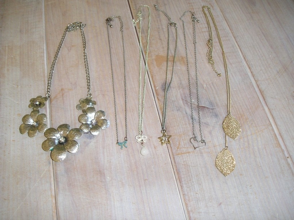 Costume jewelry kettingen, Ophalen of Verzenden, Gebruikt, Overige kleuren, Overige materialen