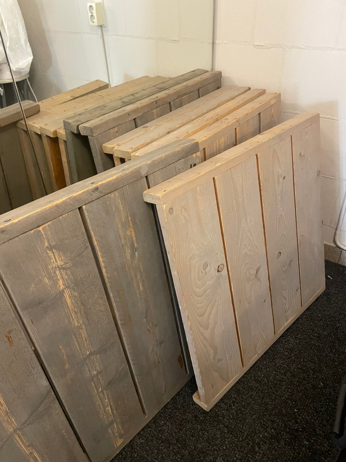 Houten Tafelbladen, Doe-het-zelf en Verbouw, Ophalen, Gebruikt, Overige houtsoorten, Minder dan 200 cm