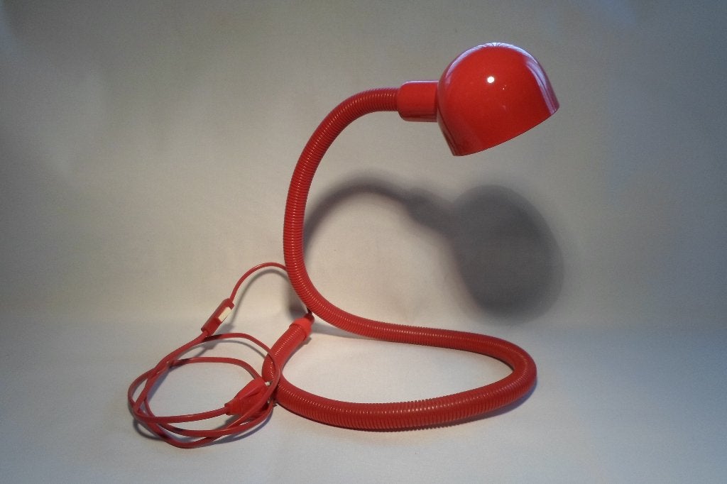 Hebi Isao Valenti Serpent Lamp Rood, Rood, Ophalen of Verzenden, Zo goed als nieuw, Vintage