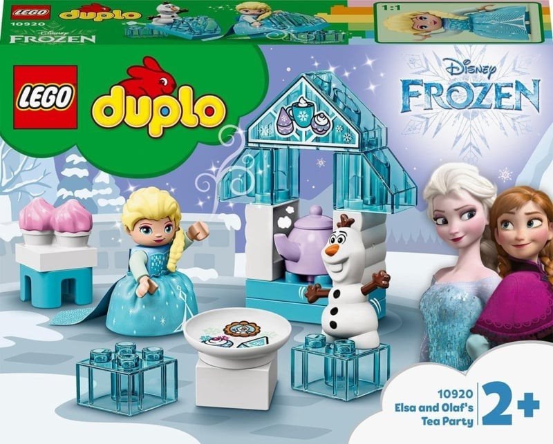 Lego Duplo Disney Frozen Elsa en Olaf Theekransje 10920, Gebruikt, Ophalen of Verzenden, Complete set, Compleet