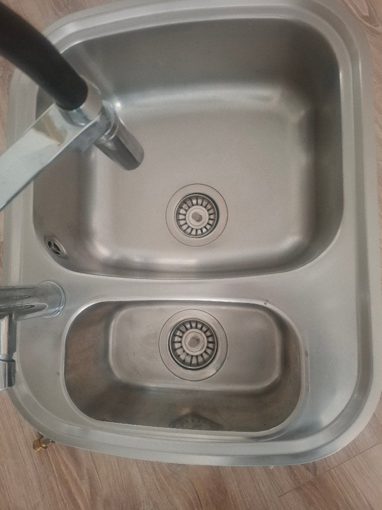 dubbele spoelbak met vergiet, Ophalen of Verzenden