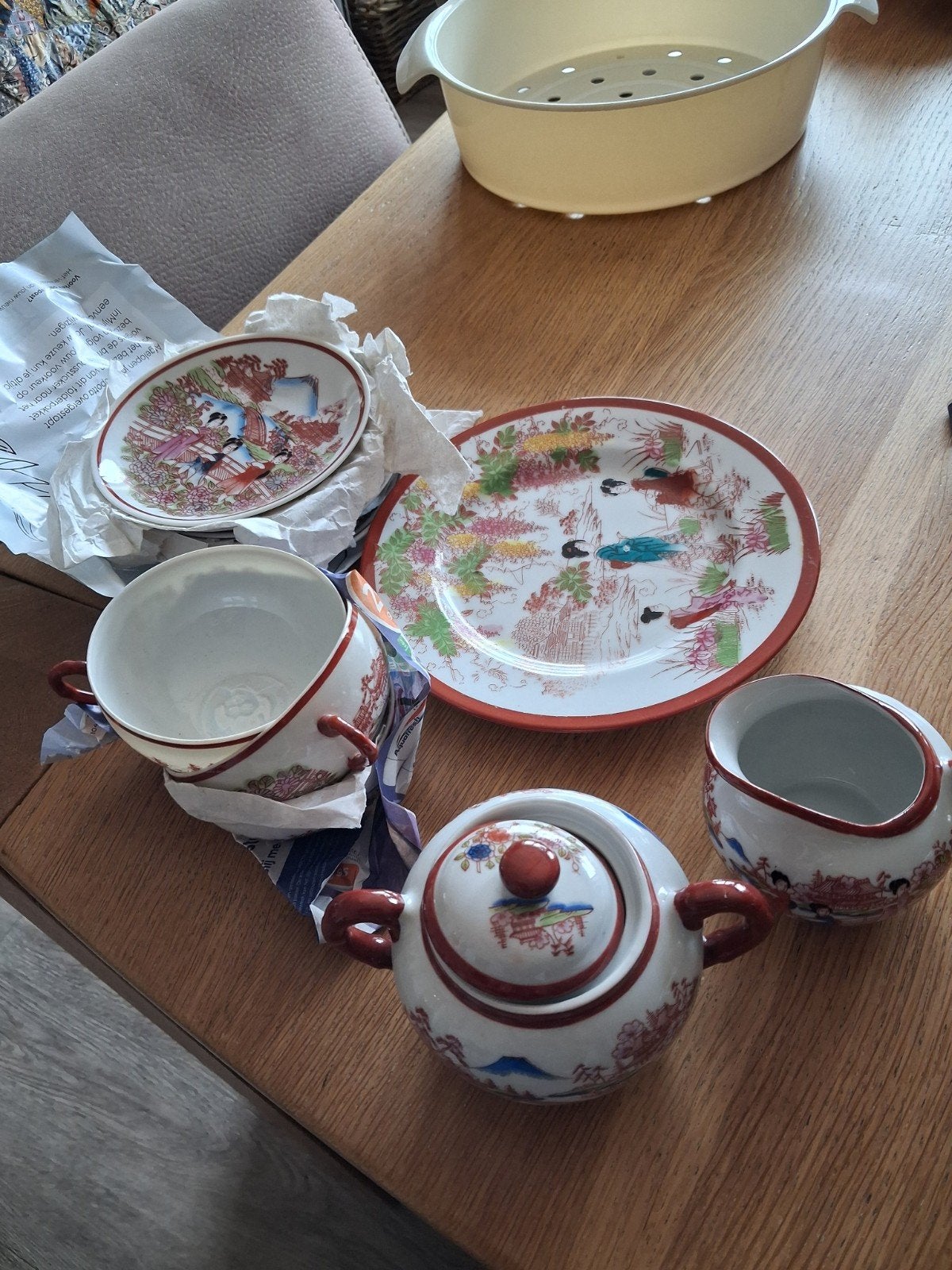 chinees porselein, Ophalen
