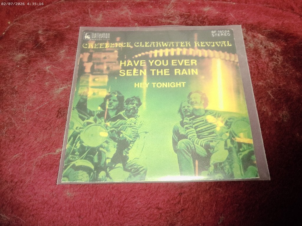 Creedence Clearwater Revival CCR  - Hey tonight / Rain, Gebruikt, Fotohoes, 7 inch, Ophalen of Verzenden