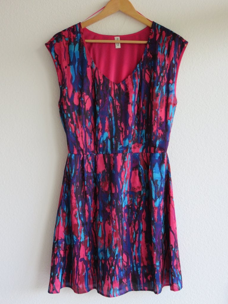 Esprit jurk of tuniek blauw, paars roze maat 36 strandjurk, Ophalen of Verzenden, Zo goed als nieuw, Roze, Maat 36 (S)