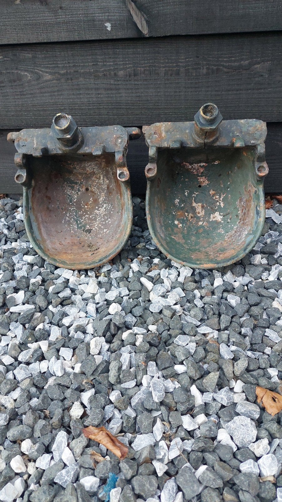 Set van 2 oude koeiendrinkbakken als plantenbakken, Ophalen, Gebruikt, Minder dan 30 cm, Minder dan 60 cm