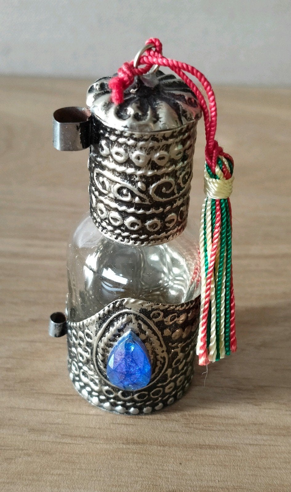 Vintage Marokkaanse parfumflesje met kwastje, Verzenden