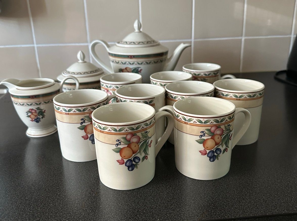 Heinrich Winterling Bavaria theepot, melkkan, suikerpot en …, Ophalen, Overige merken, Klassiek, Nieuw