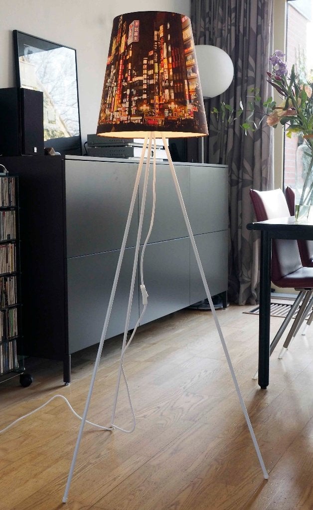 Tokyo Ginza lampenkap met Vita Tripod vloerlamp wit | design, Overige materialen, ., 100 tot 150 cm, Design