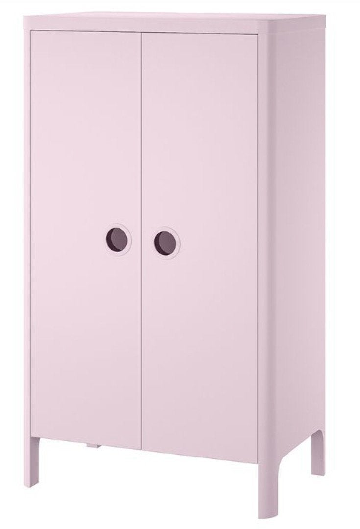 Ikea roze kledingkast Busunge, Ophalen, Overige materialen, Gebruikt, 100 tot 150 cm