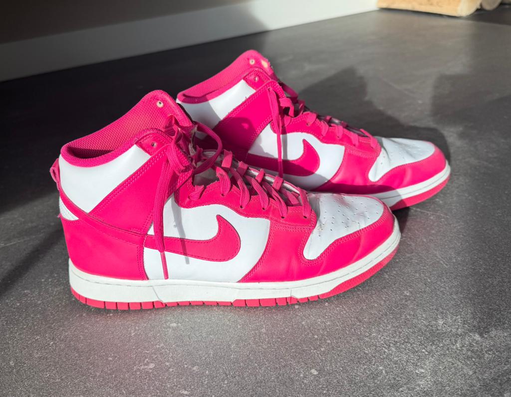 Nike Dunk High Pink Prime - maat 42 1/2, Ophalen of Verzenden, Roze, Sneakers of Gympen, Zo goed als nieuw