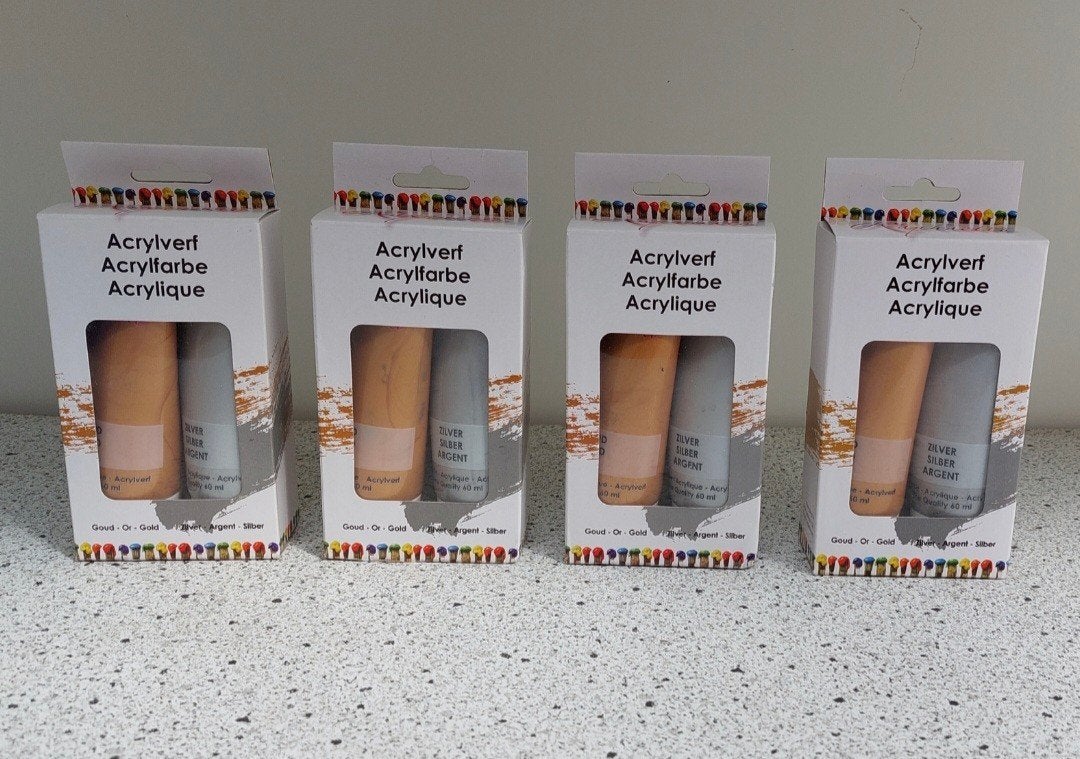 4 doosjes (8 tubes) Acrylverf voor €12, Ophalen of Verzenden, Nieuw, Acrylverf