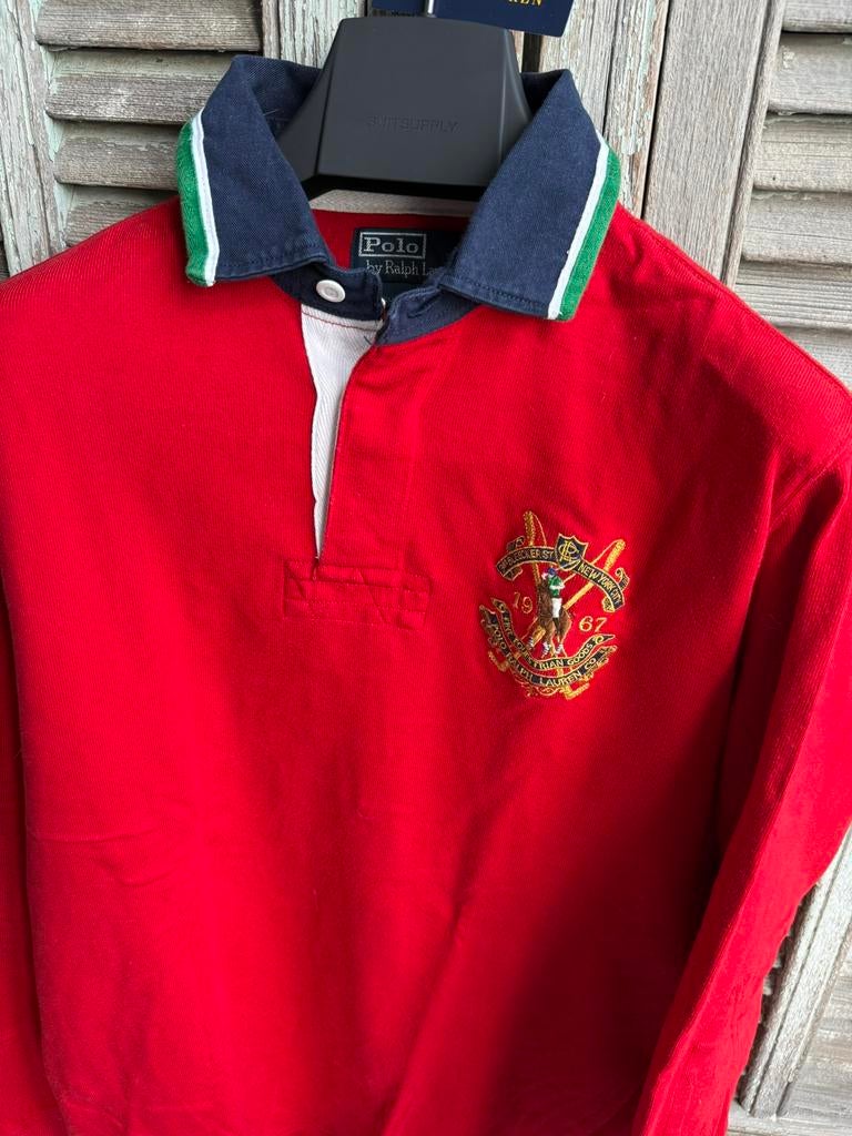 Schitterende RALPH LAUREN rugby polotrui size M, Maat 48/50 (M), Ralph Lauren, Ophalen of Verzenden, Zo goed als nieuw