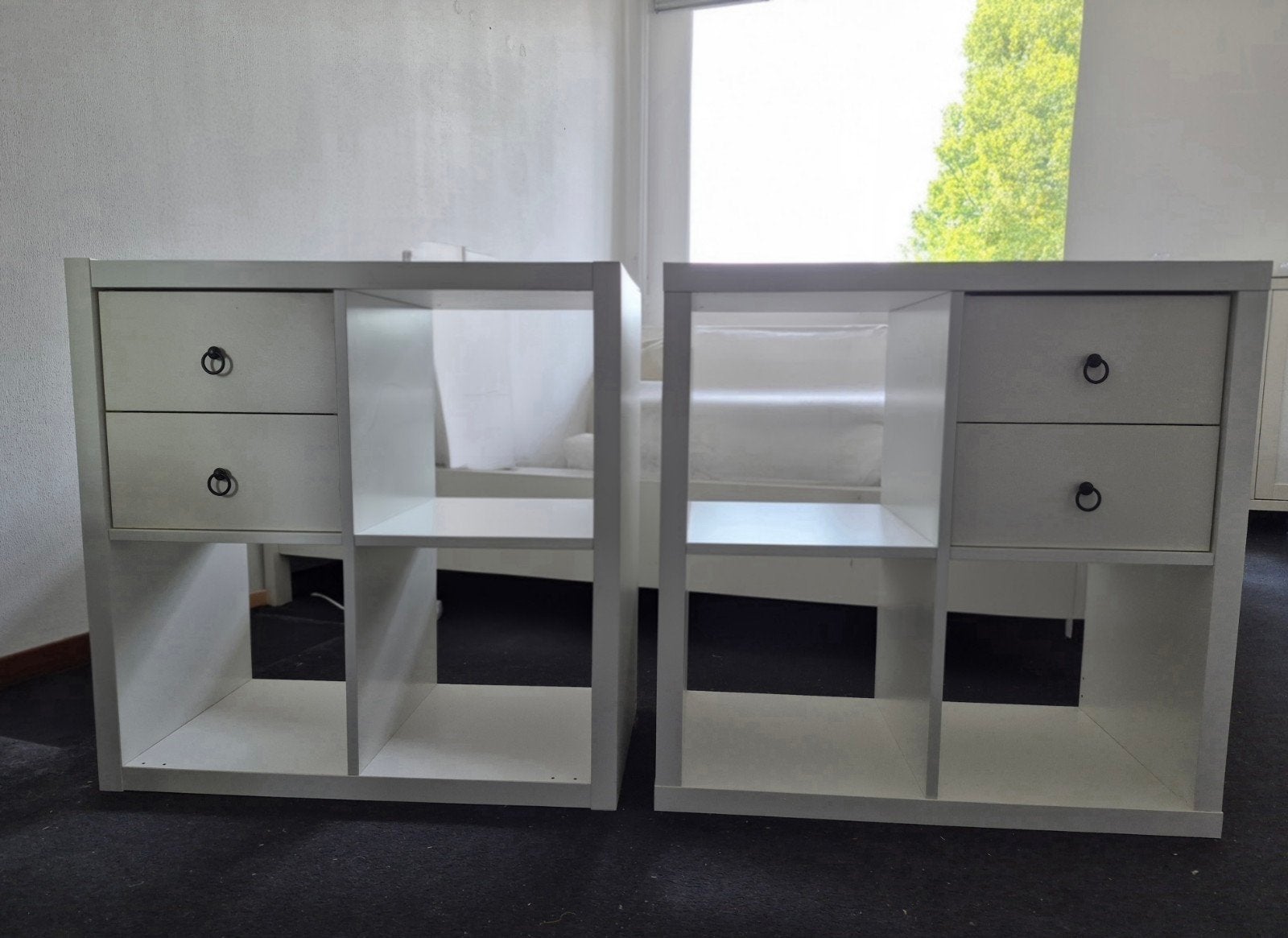 2 Kallax 4-vaks kastjes, Huis en Inrichting, Kasten | Wandmeubels, Ophalen, Met plank(en), Gebruikt, Minder dan 150 cm