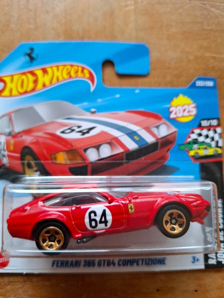 Hot Wheels Ferrari 365 GTB4 Competizione, Hobby en Vrije tijd, Modelauto's | Overige schalen, Verzenden, Nieuw, Auto