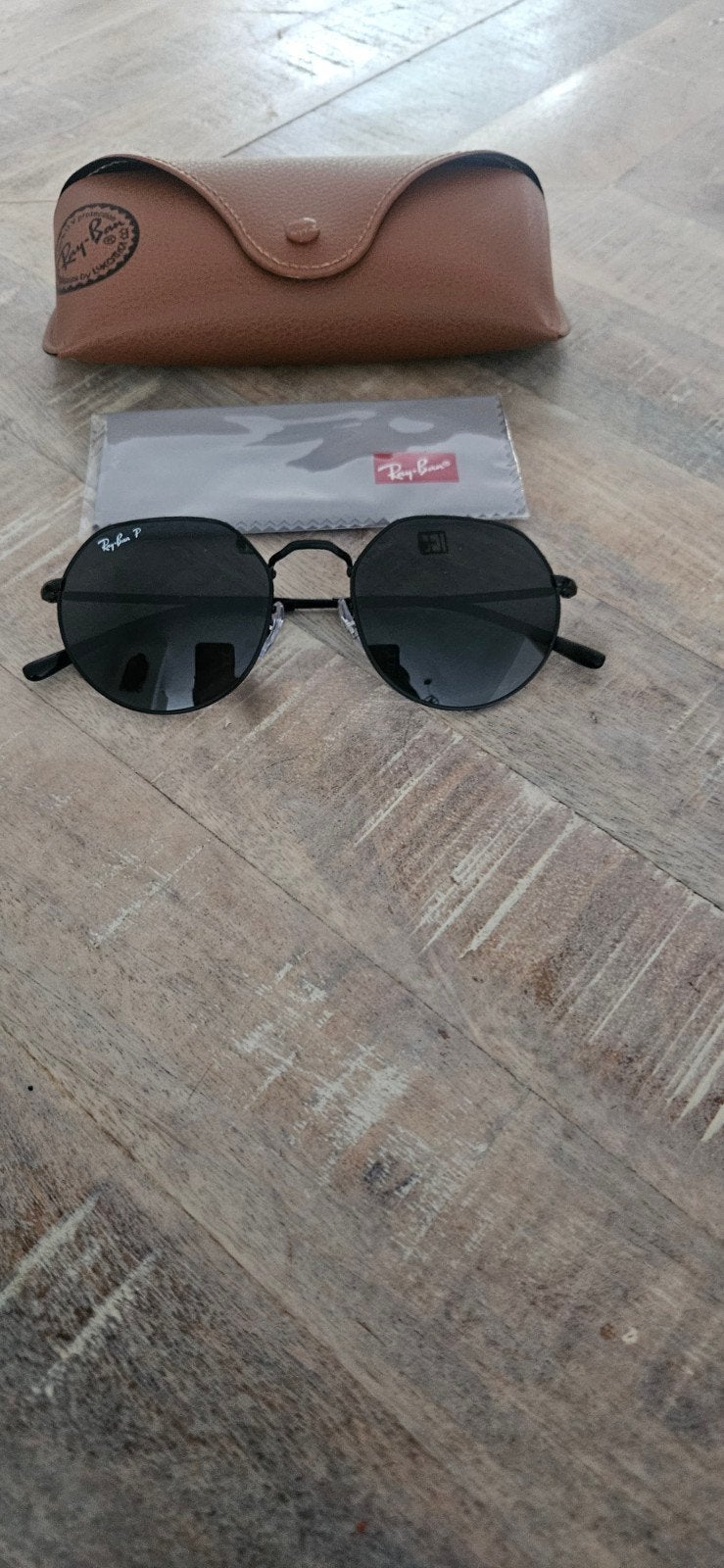 Ray-Ban Jack 3565 Polarized Zonnebril - Nieuw, Zonnebril, Zwart, Nieuw, Ophalen of Verzenden