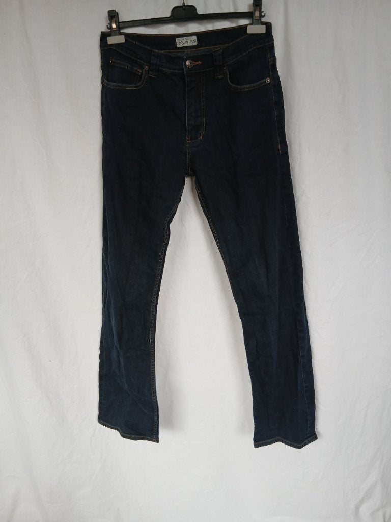 Stoere donkerblauwe spijkerbroek mt M merk Sissy Boy, Blauw, ., Ophalen of Verzenden, Zo goed als nieuw