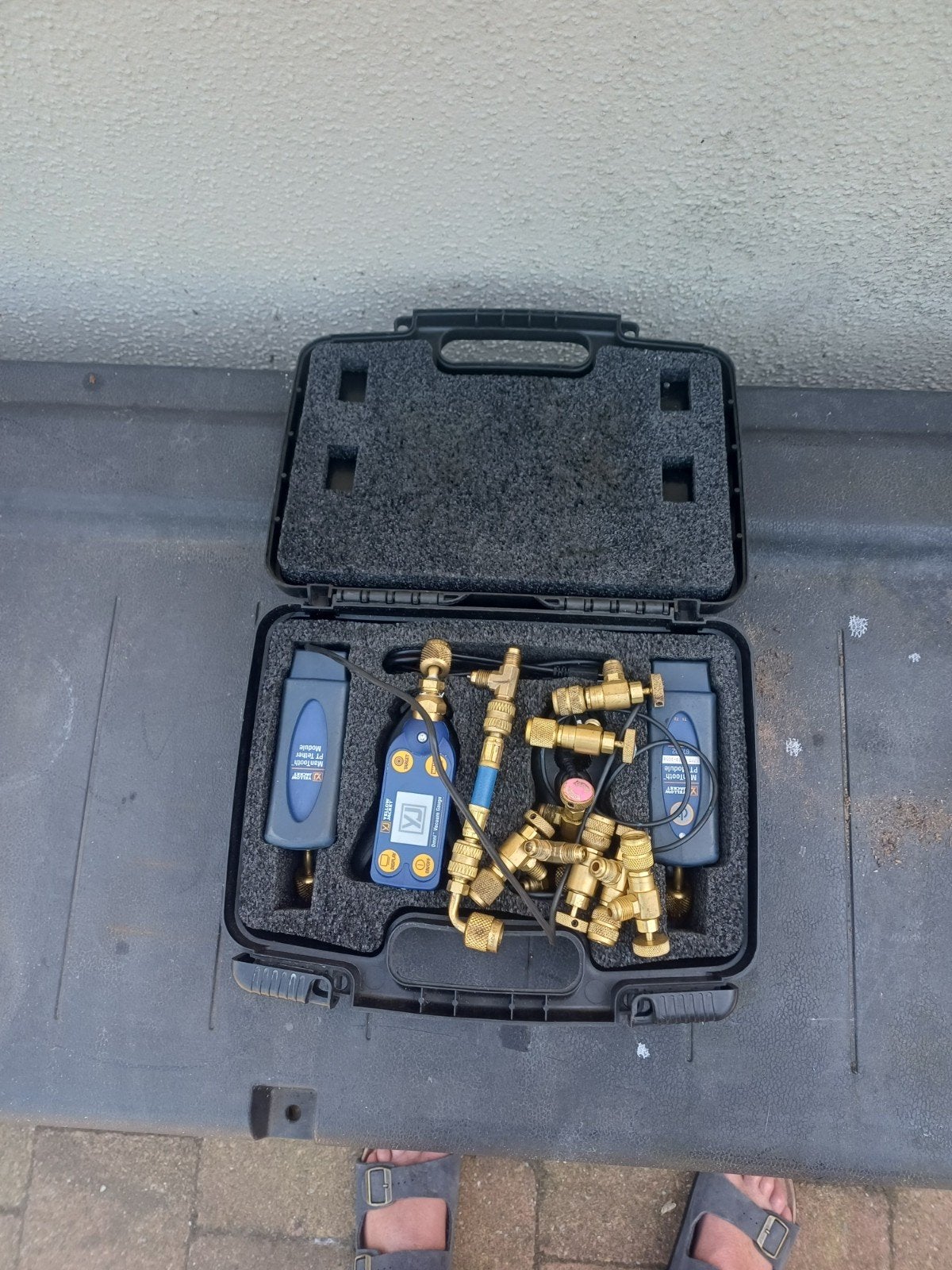 Uit gebreide zet jellow jacket vacuüm meters in koffertje, Ophalen of Verzenden