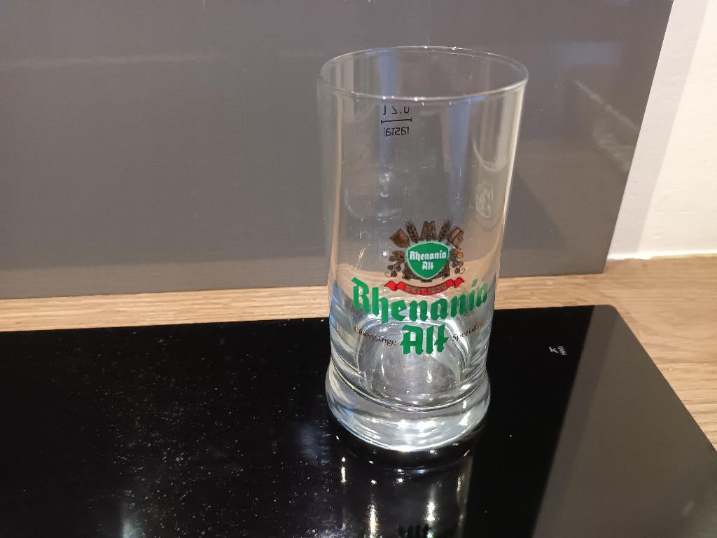 zgan Bierglas Rhenania Alt, Verzamelen, Biermerken, Ophalen of Verzenden, Zo goed als nieuw, Glas of Glazen, Overige merken