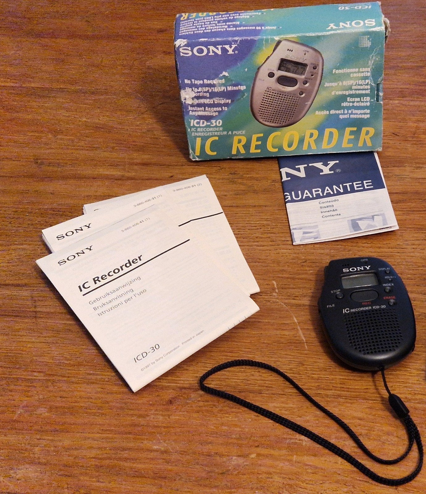 Sony ICD-30 IC Recorder.dictafoon, Sony, Ophalen of Verzenden, Zo goed als nieuw, Sony