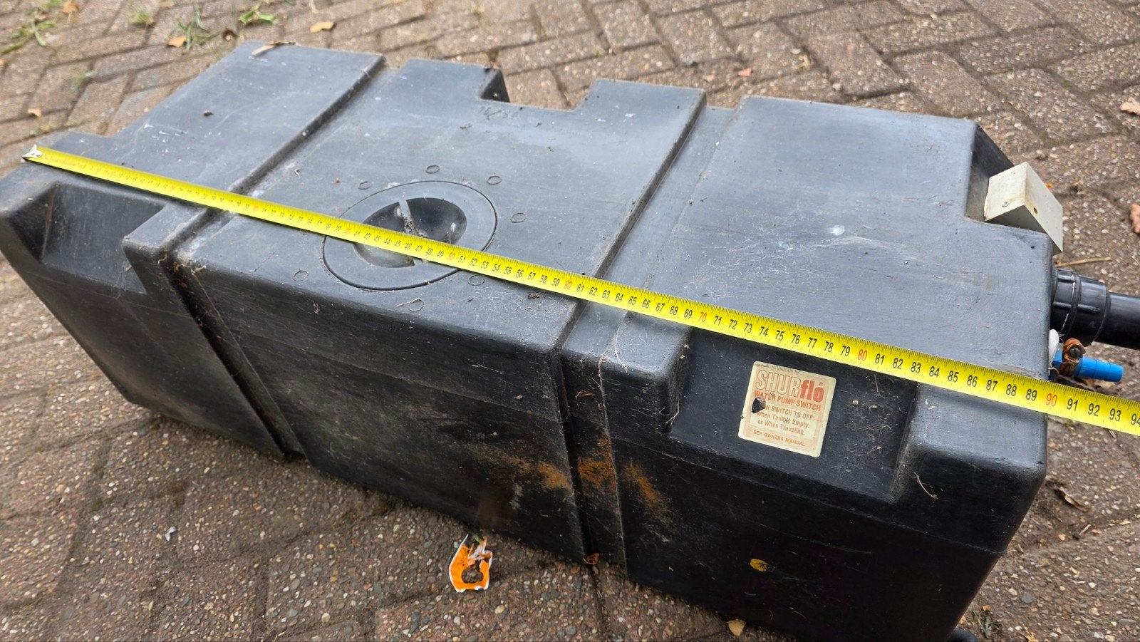 Set van 3 Watertanks met Afsluiters en Niveau-indicatie, Ophalen, Gebruikt