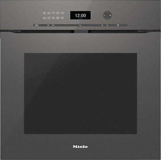 Miele H 6461 BPX greeploze pyrolyse oven grafietgrijs, Ophalen, Hete lucht, Inbouw, 55 tot 60 cm
