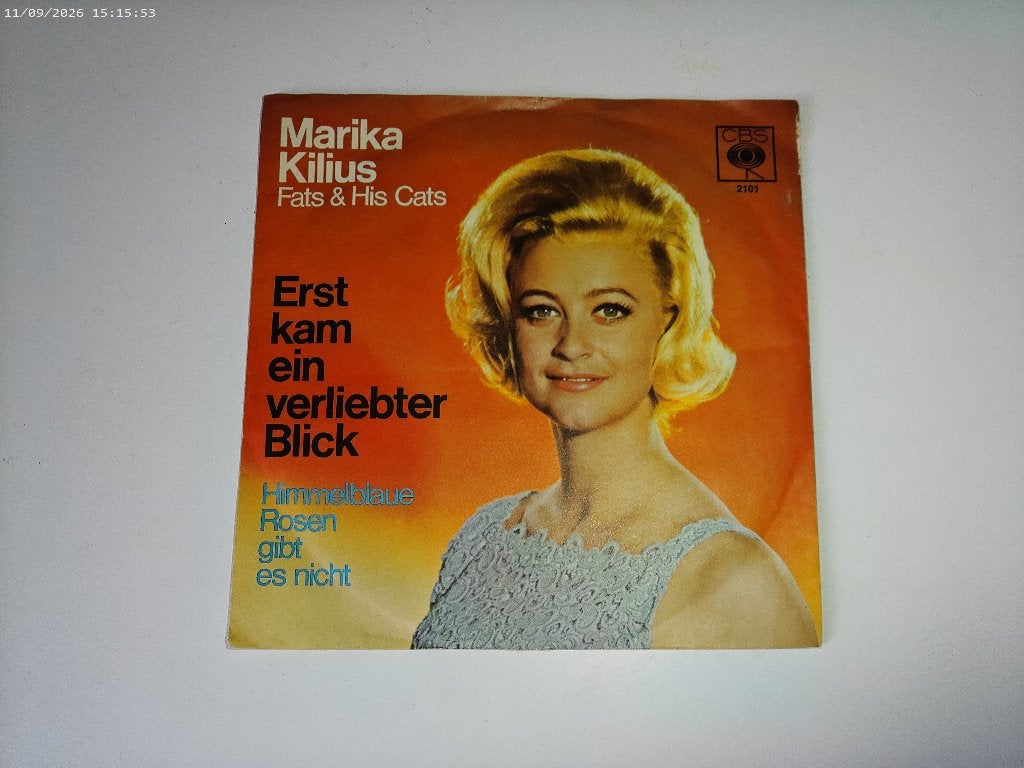 Marika Kilius & Fats & his Cats - Erst kam ein verliebter .., Gebruikt, Fotohoes, 7 inch, Ophalen of Verzenden
