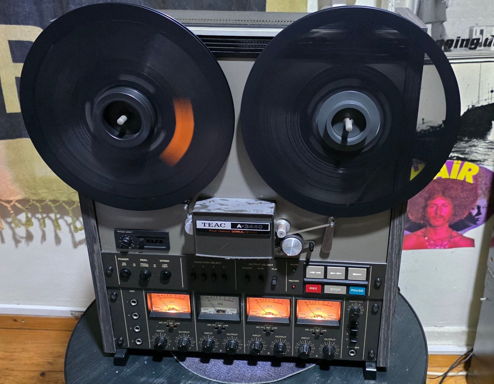 TEAC A-3440 Bandrecorder - Vintage 4-sporen Reel-to-Reel, Audio, Tv en Foto, Bandrecorders, Ophalen, Bandrecorder, Met banden