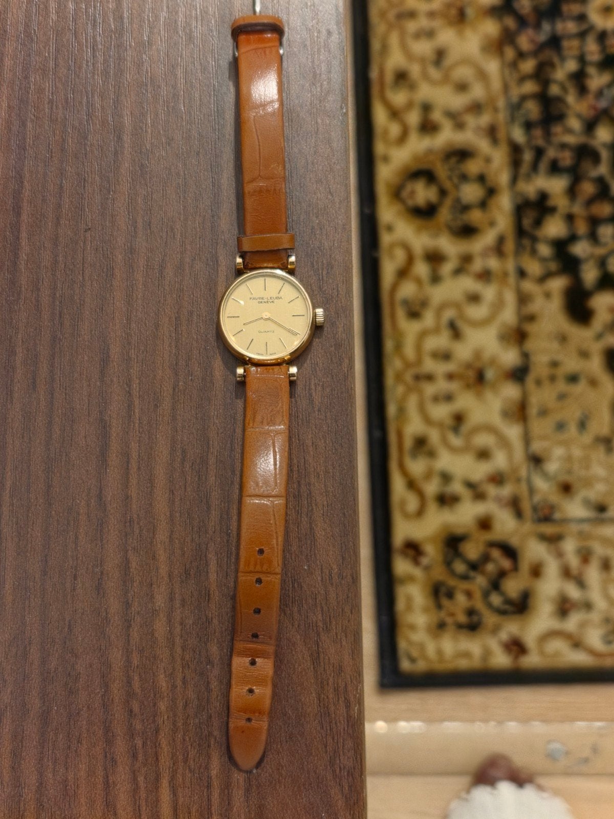 Favre-Leuba Genève Swiss Made Quartz Horloge, Ophalen of Verzenden, Goud, Polshorloge, Overige merken