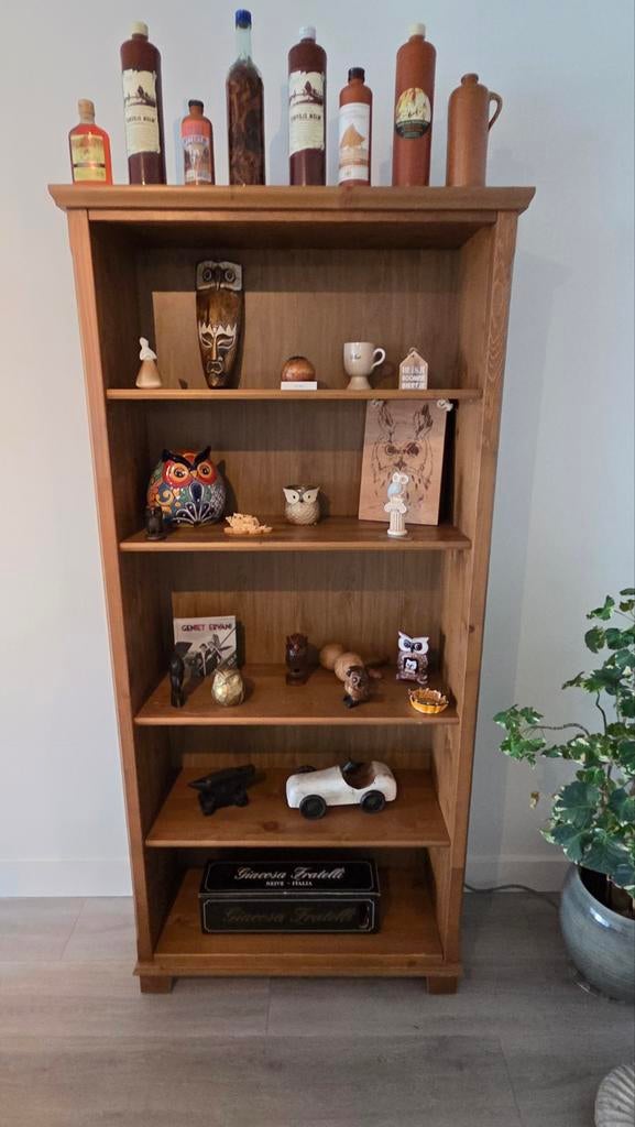 Houten boekenkast, Met plank(en), Eikenhout, Zo goed als nieuw, 150 tot 200 cm