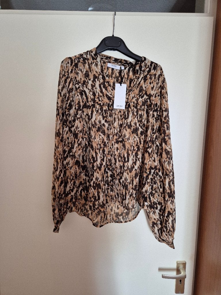 Shiwi blouse luipaard xl, Bruin, Maat 46/48 (XL) of groter, Nieuw, Ophalen of Verzenden