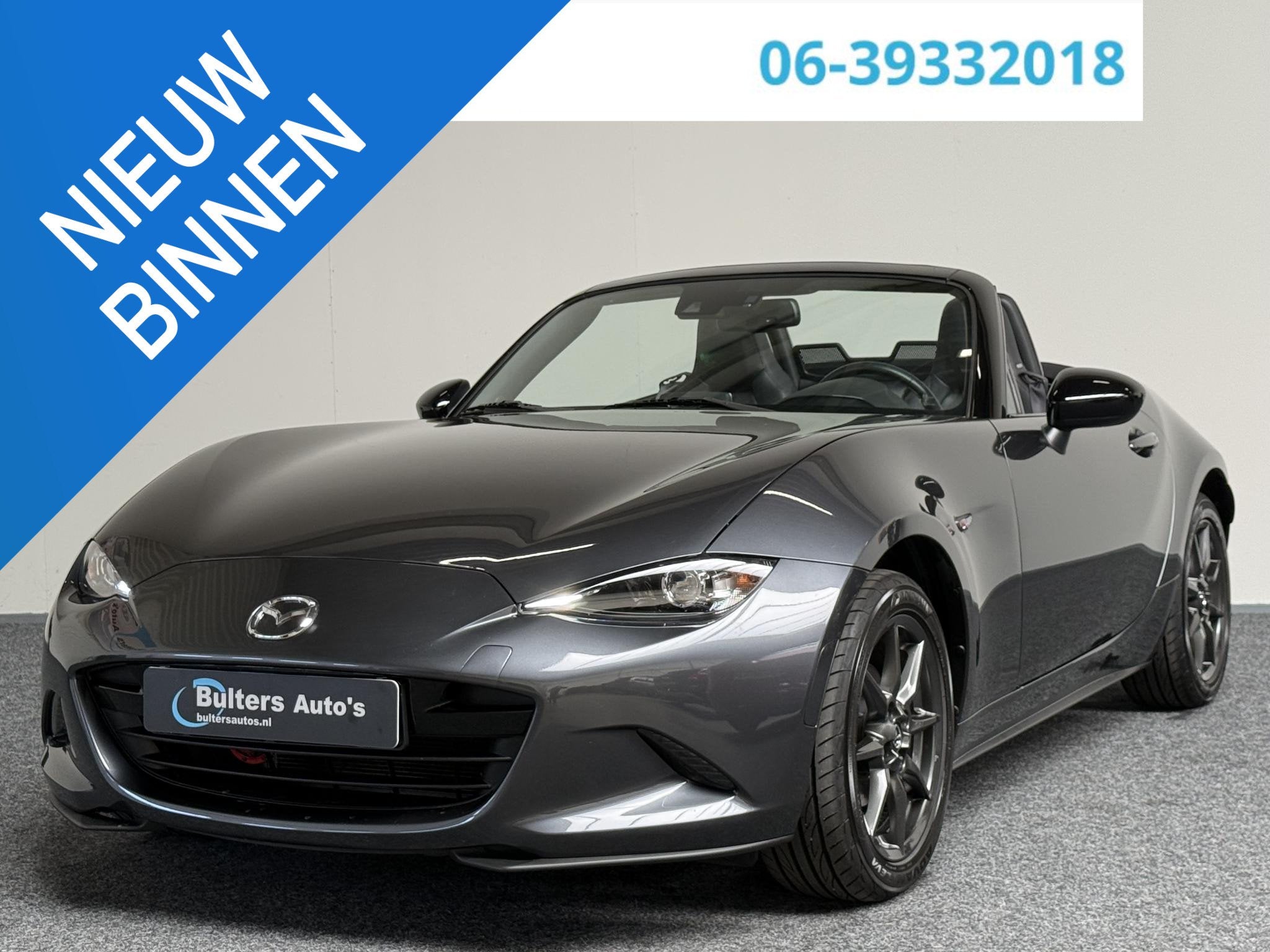Mazda MX-5 1.5 SkyActiv-G 131 GT-M | LEDER | PDC | BOSE, Achterwielaandrijving, Gebruikt, 4 cilinders, Cabriolet