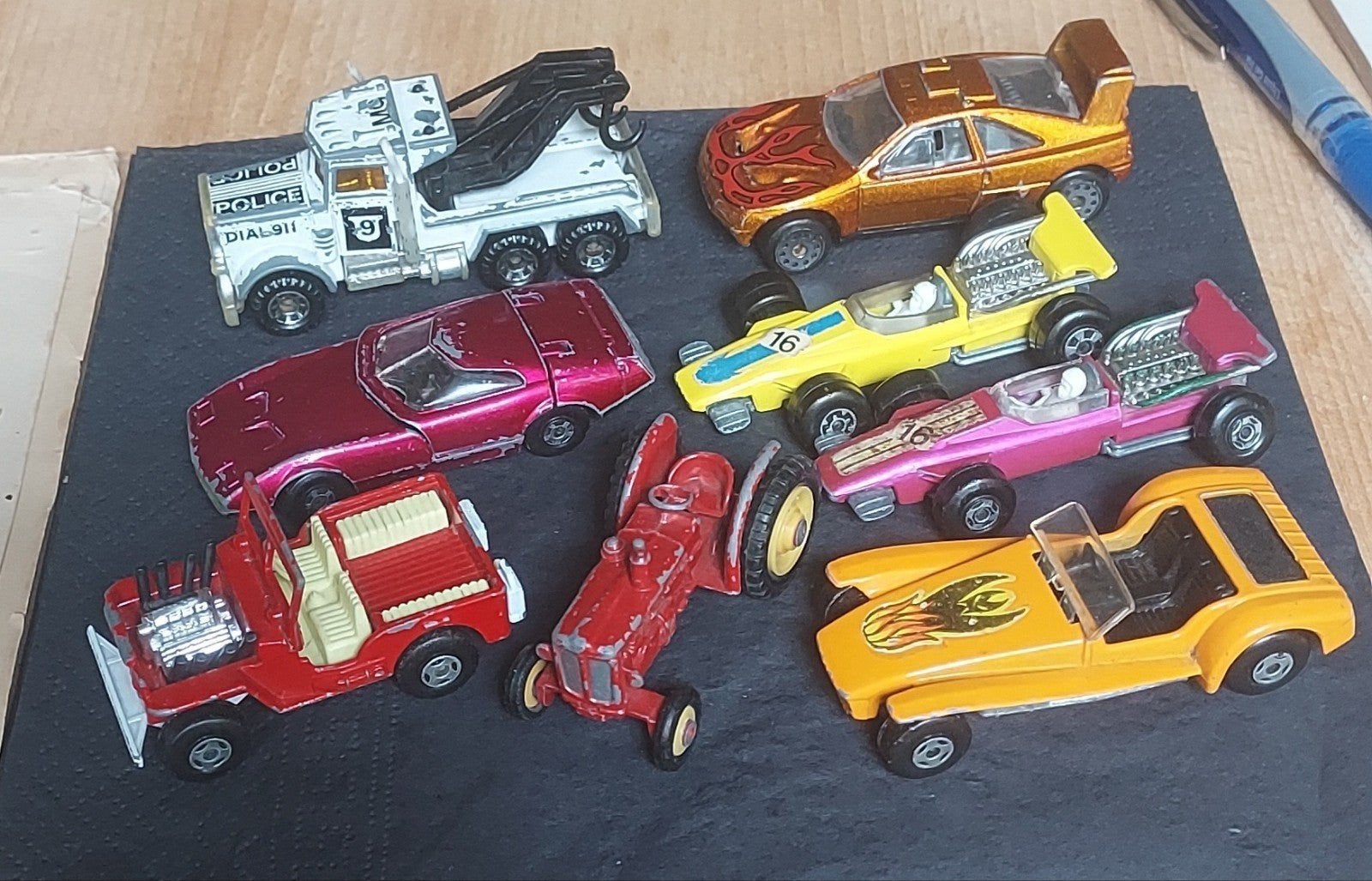 Partij Vintage Modelauto's (8 stuks) –, Ophalen of Verzenden, Gebruikt, Auto