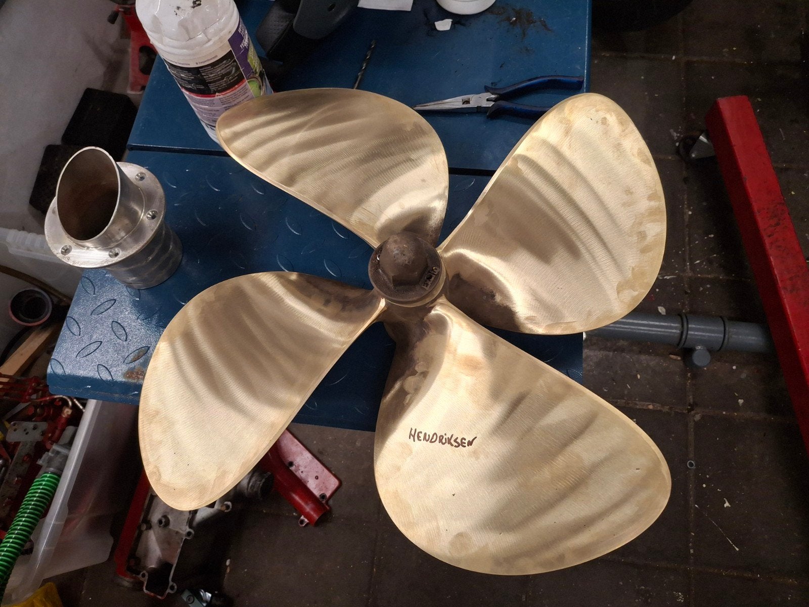 4 blads schroef, Ophalen, Motor en Techniek, Motorboot