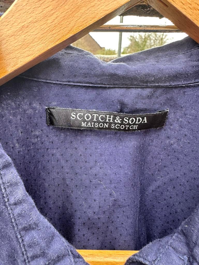 Scotch & Soda bloesje, maat M, Ophalen of Verzenden, Zo goed als nieuw, Blauw