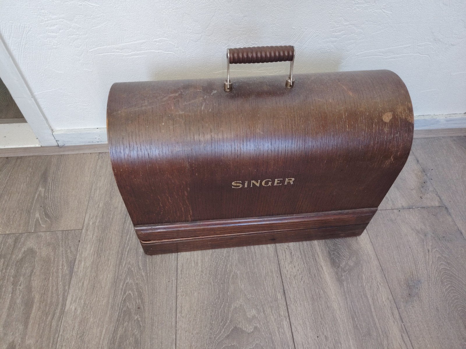 Antieke Singer Naaimachine - Prachtig Decoratief Stuk, Antiek en Kunst, Ophalen