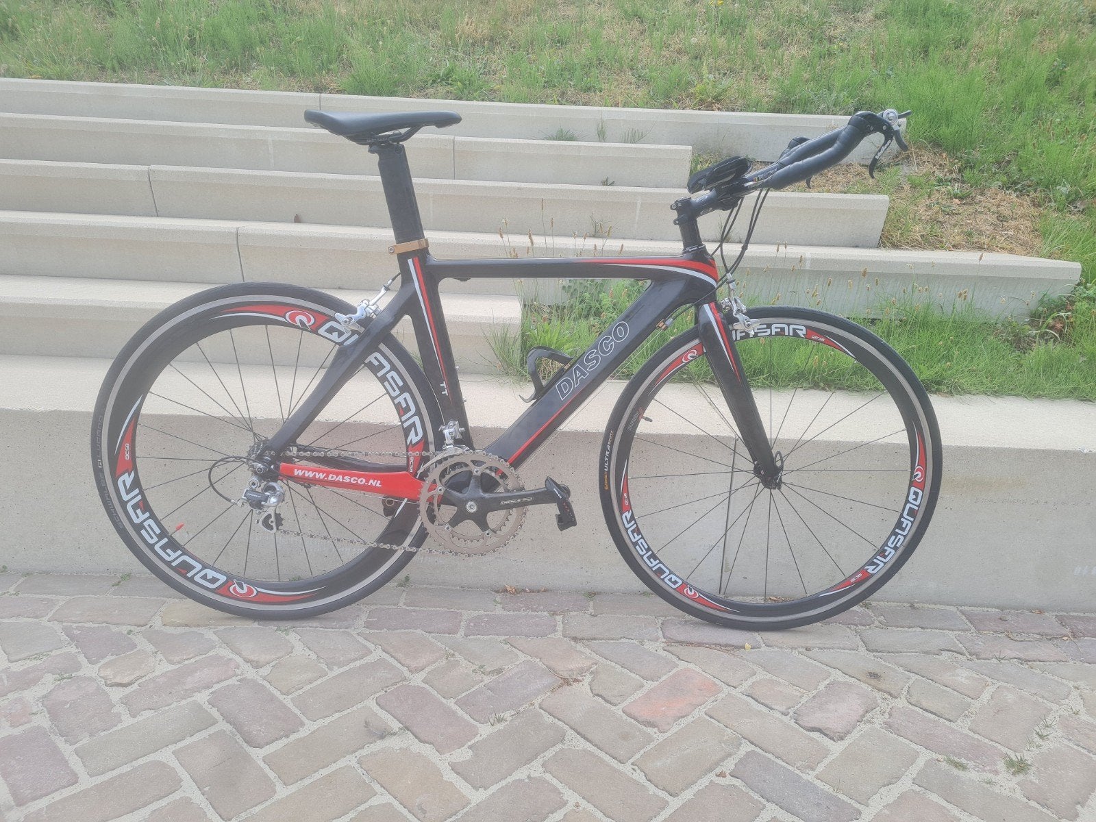 Dasco carbon tijdritfiets, Ophalen, Carbon, Meer dan 20 versnellingen, Overige merken